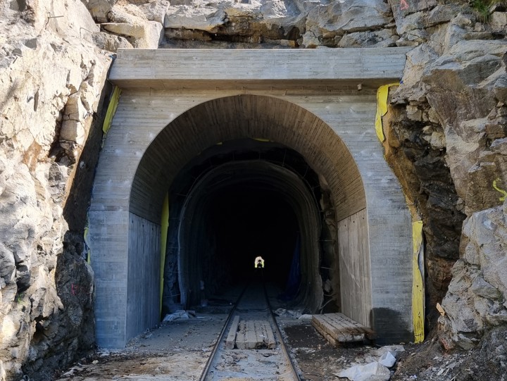 Tunnelmynning efter renovering